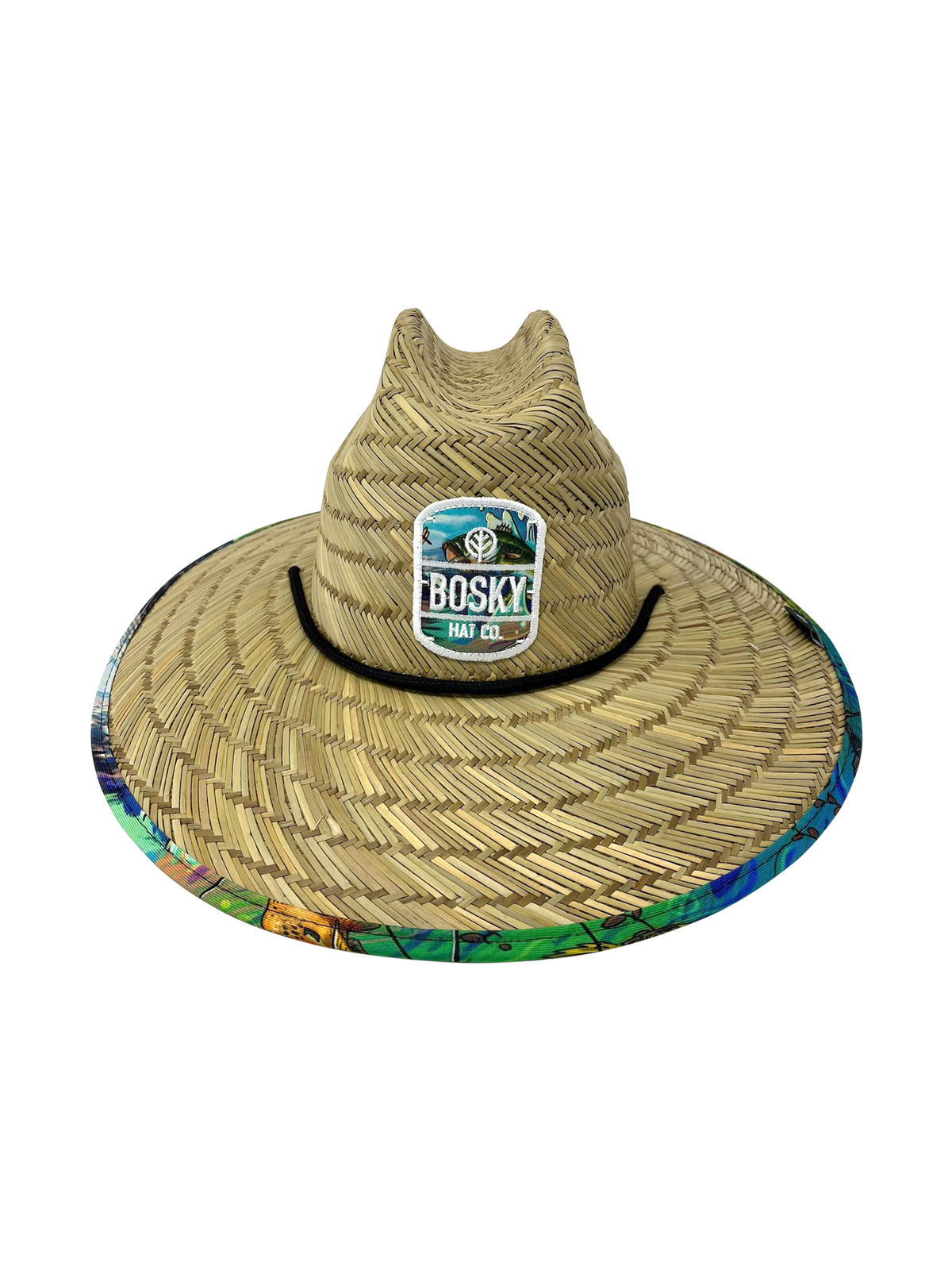 Gone Bass Fishing Straw Hat
