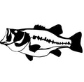 Largemouth Bass Fishing Decal - Largemouth Bass Fishing Sticker - 2204
