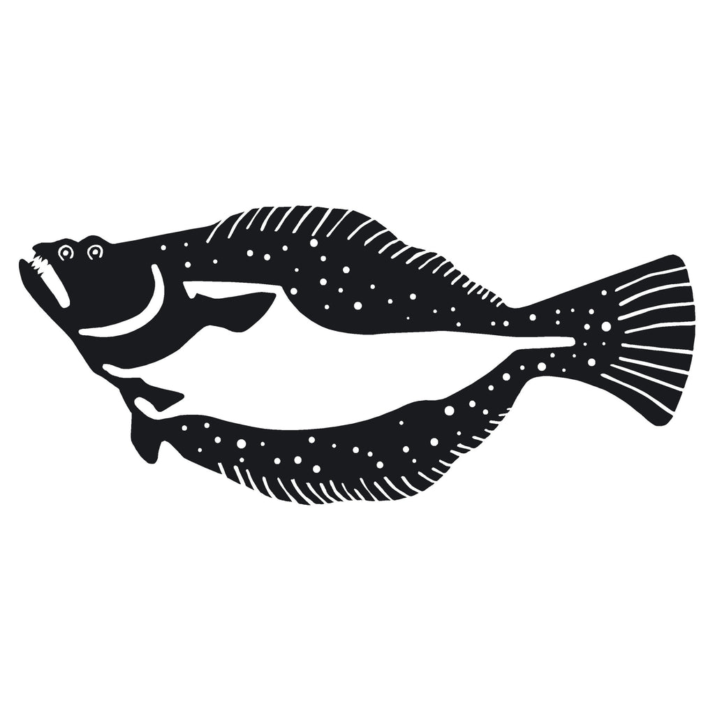 Flounder Fishing Decal - Flounder Fishing Sticker - 2208