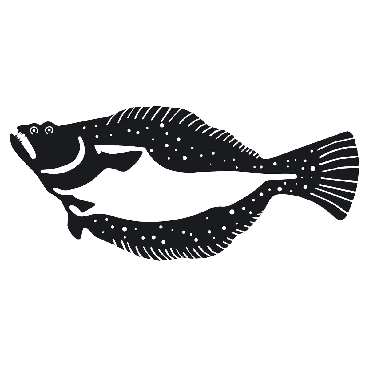 Flounder Fishing Decal - Flounder Fishing Sticker - 2208