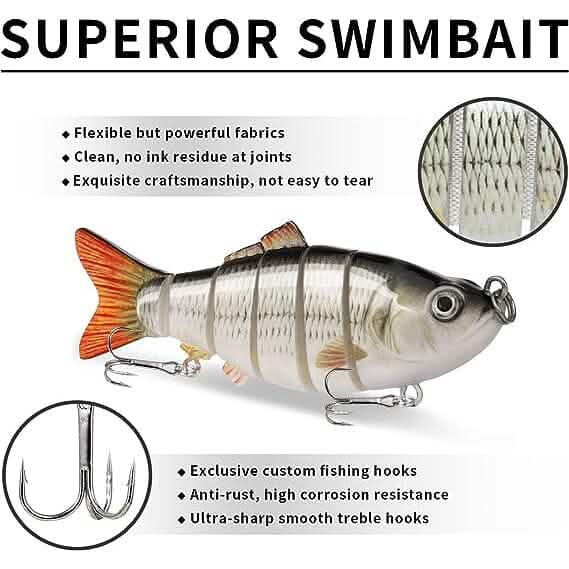 3-Pack: Fishing Lures for Bass Trout