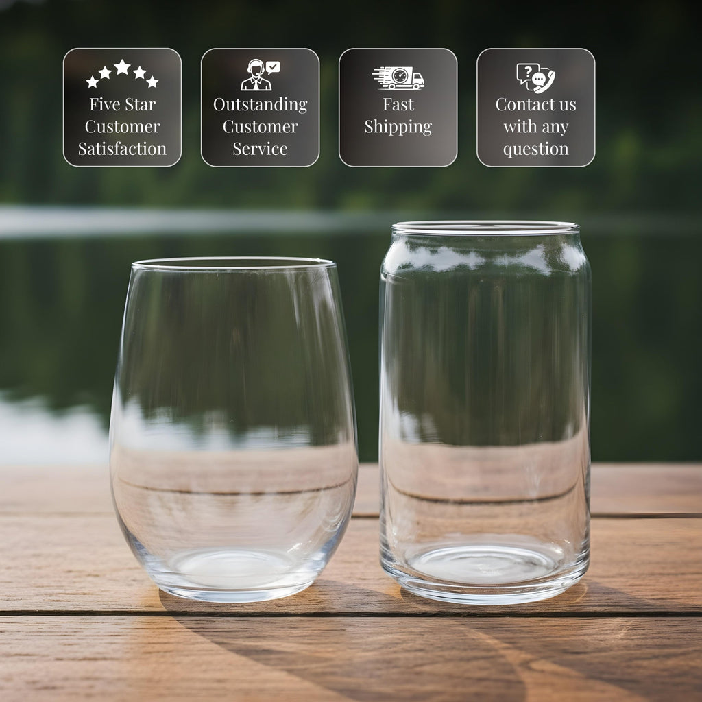 Gulf Coast Slam Fish Glass - Laser Engraved Glasses - Gift for Fisherman