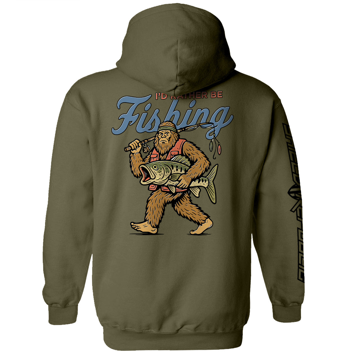 I'd Rather Be Fishing Bigfoot