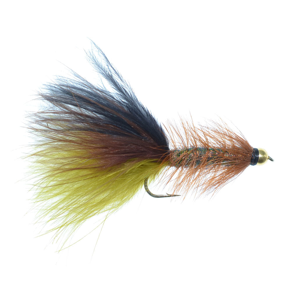 Bead Head Crystal Woolly Bugger Streamer Assortment -  12 Flies Size 8