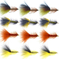 Bead Head Crystal Woolly Bugger Streamer Assortment -  12 Flies Size 8