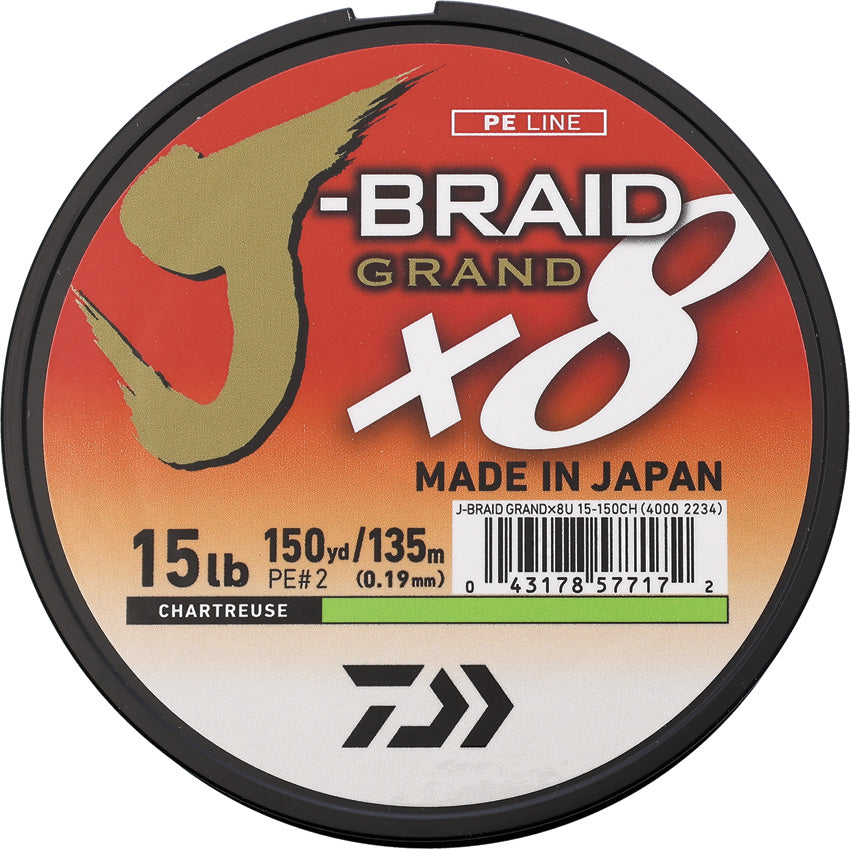 Daiwa J-Braid Grand x8 Braided Fishing Line