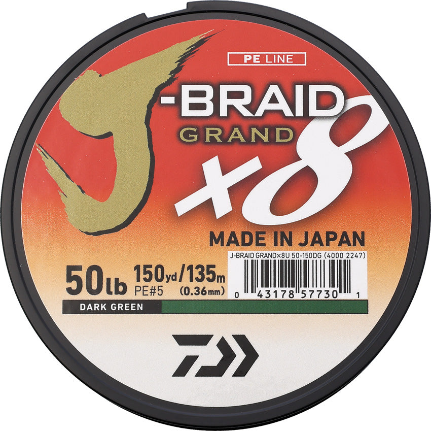 Daiwa J-Braid Grand x8 Braided Fishing Line