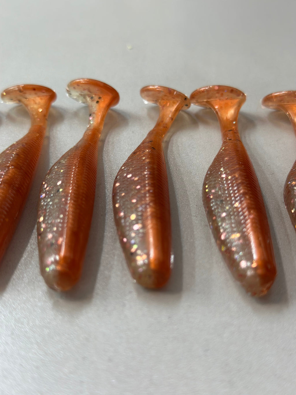 Dirty Penny – 3.8” Paddle Tail Soft Plastic Swimbait (8-Pack)
