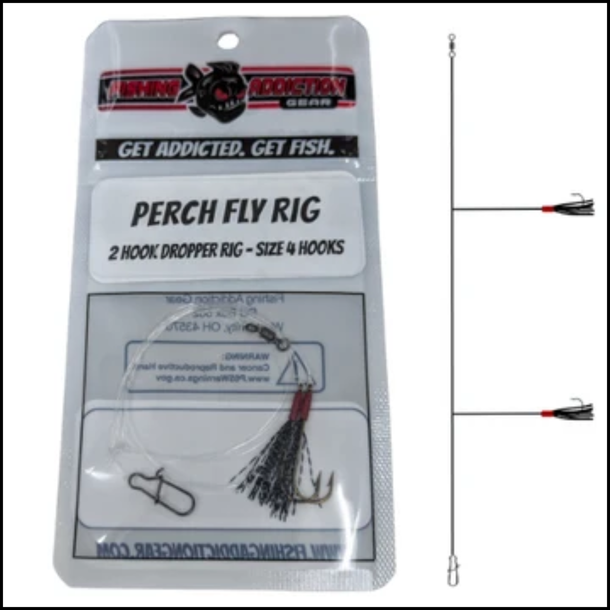 Fishing Addiction Perch Fly Rig Size 4