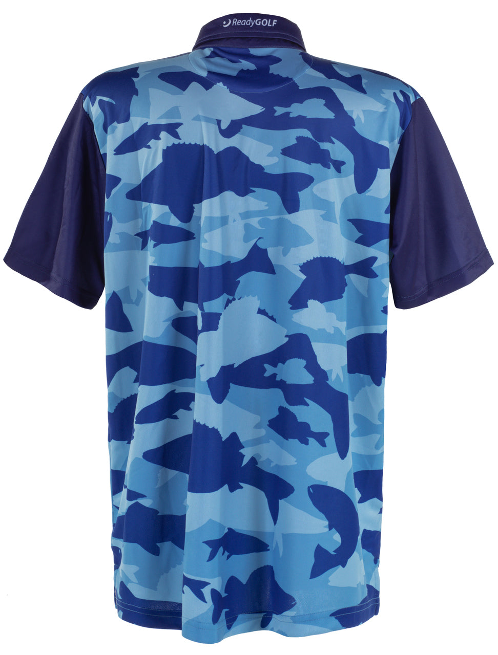Fish Camo Mens Golf Polo Shirt by ReadyGOLF
