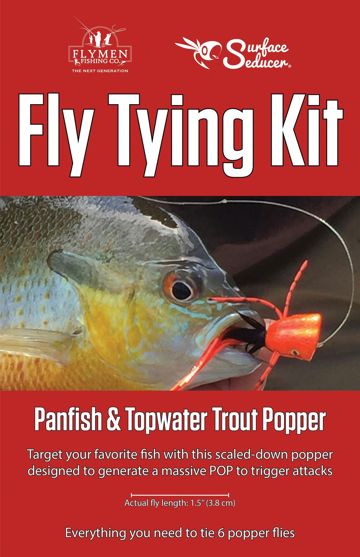 Fly Tying Kit: Surface Seducer Panfish & Topwater Trout Popper