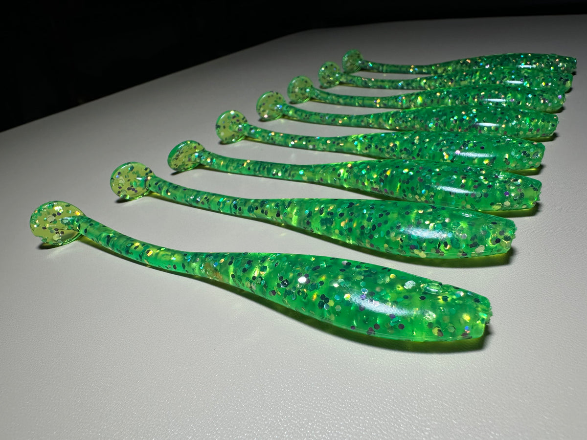 Bay Slime - 4.5” Dirty Shad Soft Plastic Swimbait (8-Pack)