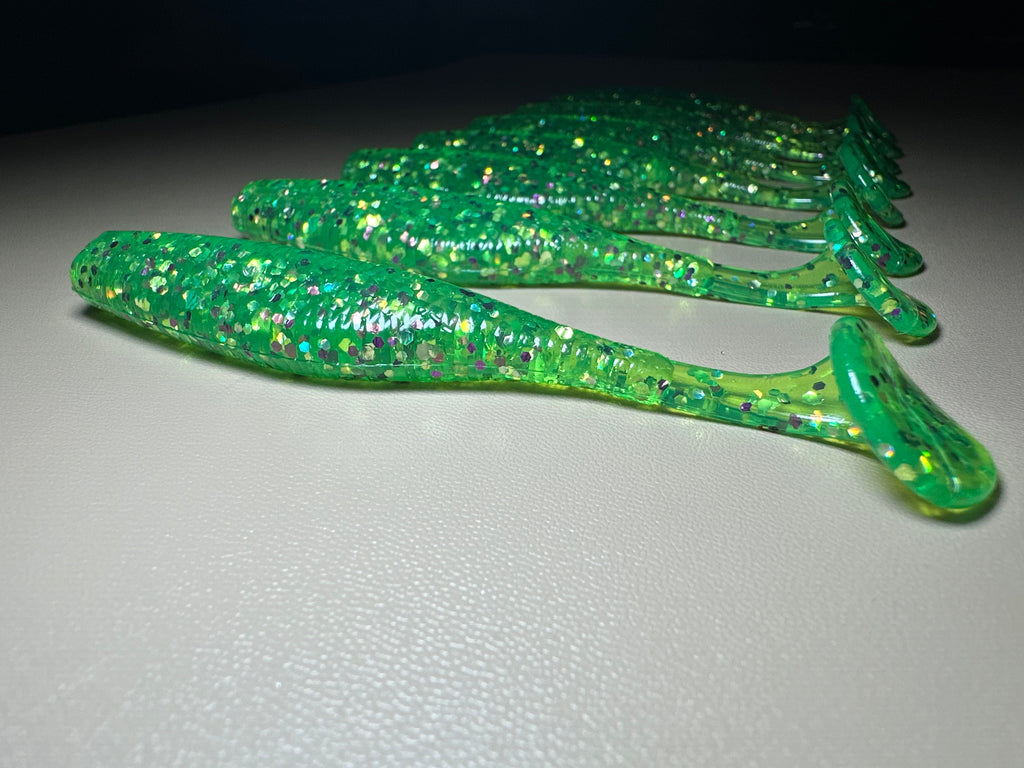 Bay Slime - 3.8” Paddle Tail Soft Plastic Swimbait (8-Pack)