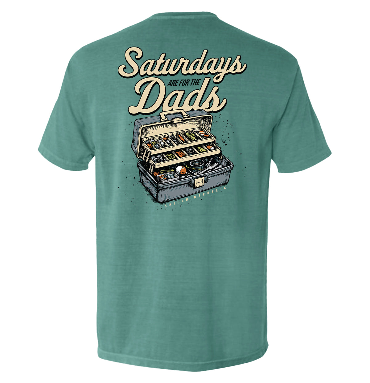 Saturdays Are For The Dads tackle box t-shirt - view 3
