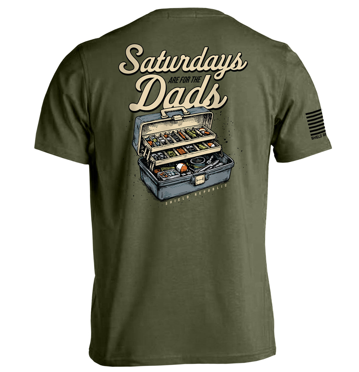 Saturdays Are For The Dads tackle box t-shirt - view 4
