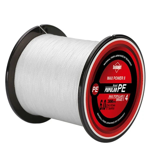 SeaKnight Brand TriPoseidon Series 300M 330Yards PE Braided Fishing Line 4 Strands 8 10 20 30 40 60LB Multifilament Fishing Line