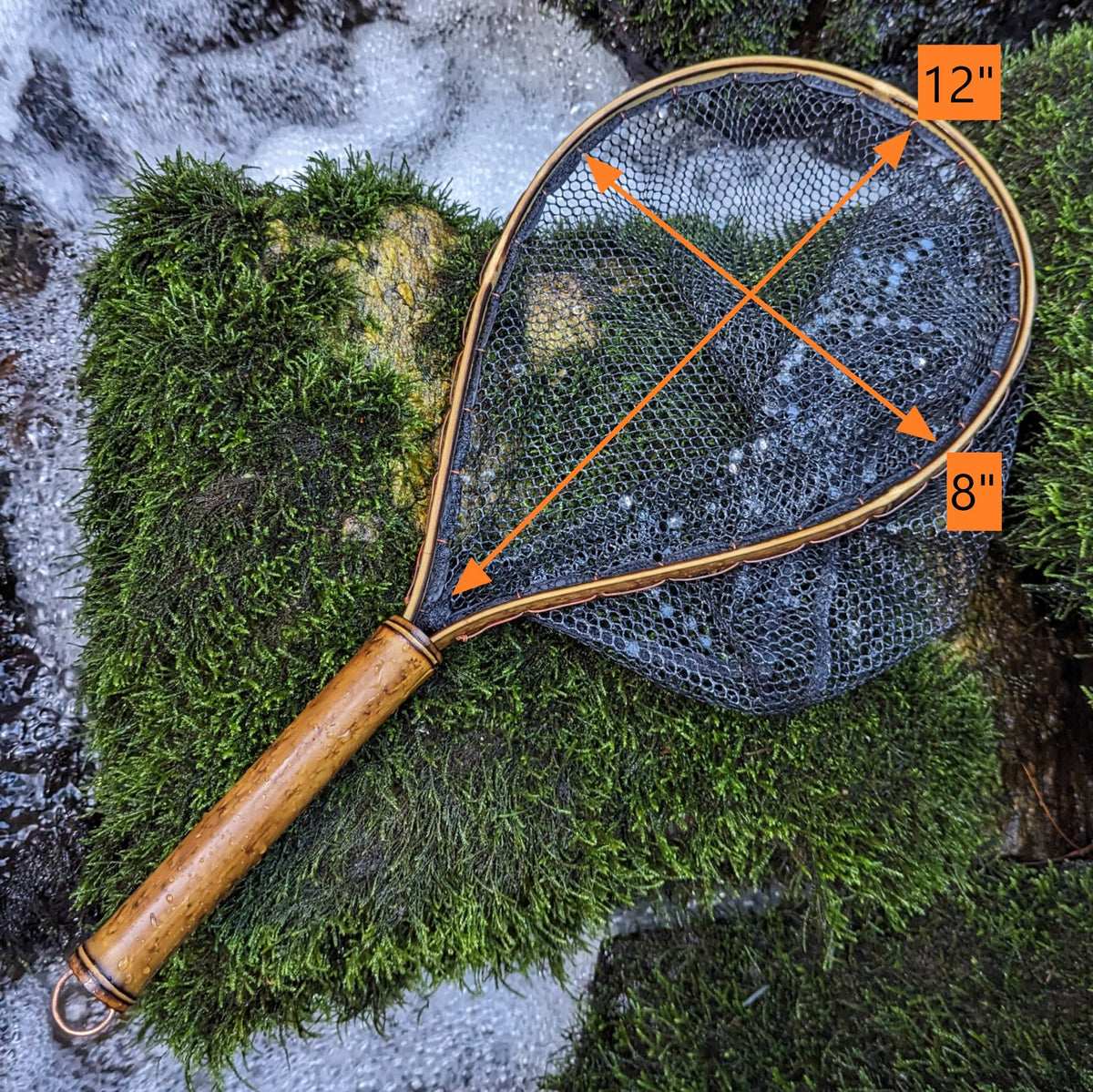 Brookie - Bamboo Fly Fishing Landing Net/Hand Net