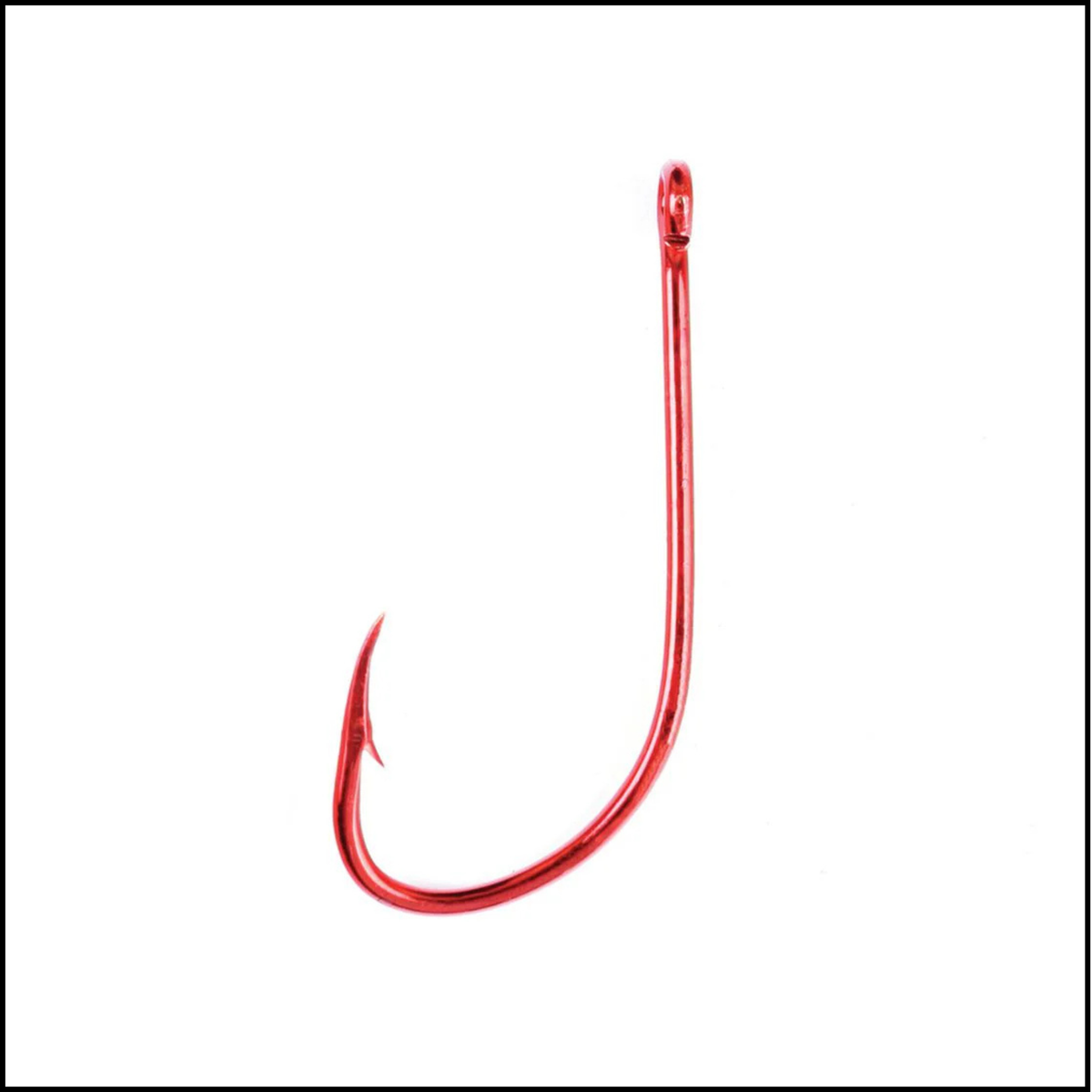 Eagle Claw Straight Eye Plain Shank Offset Hook 084