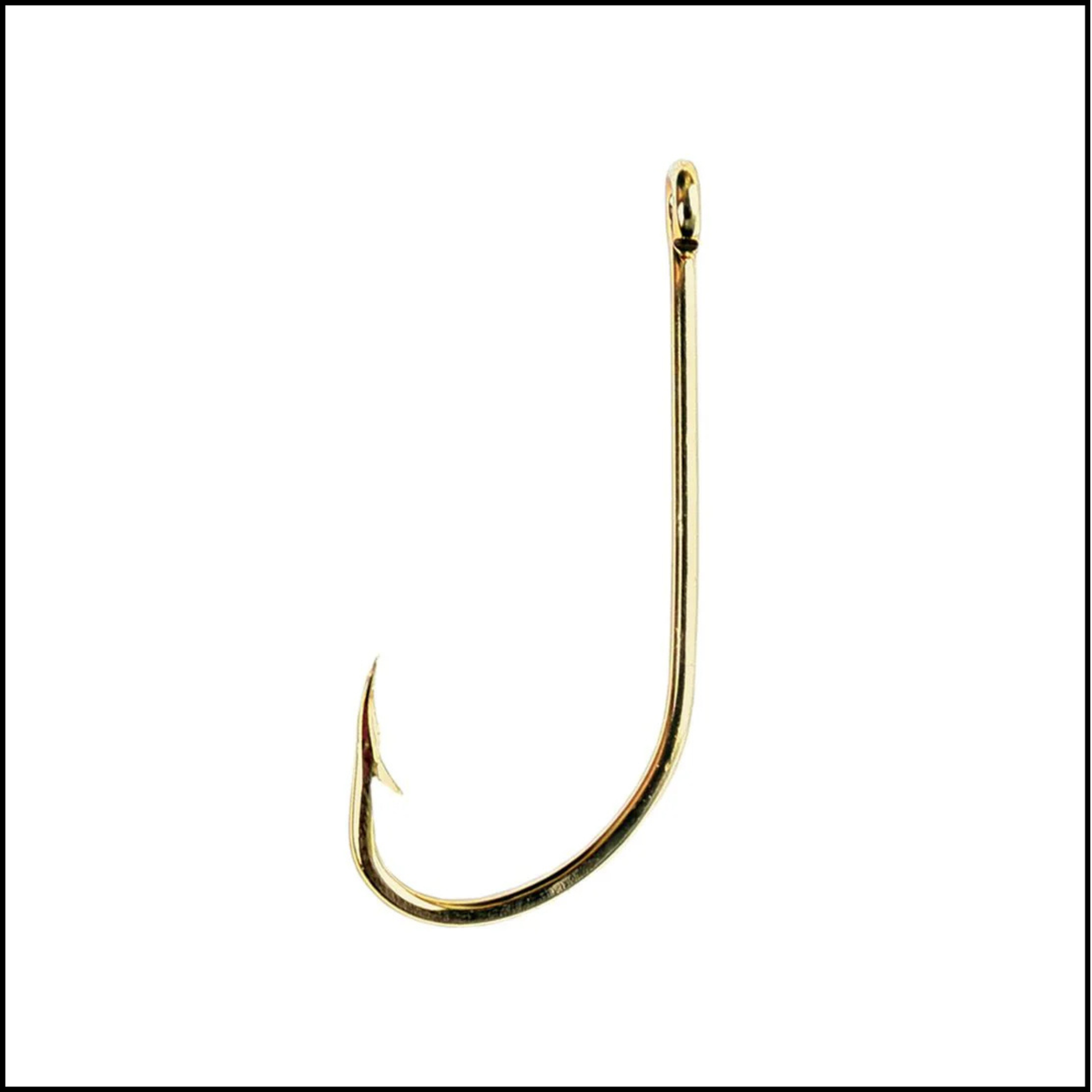 Eagle Claw Straight Eye Plain Shank Offset Hook 084