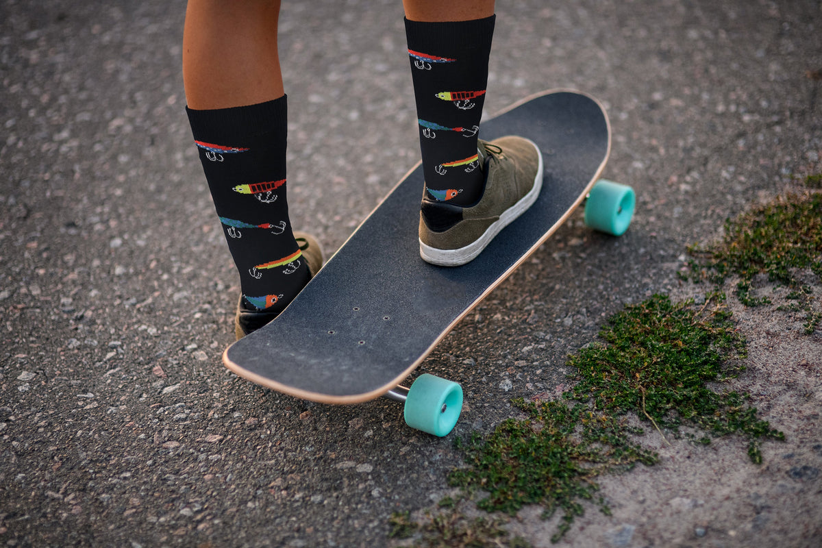 Fishing Lure Socks - Comfy Cotton for Men & Women