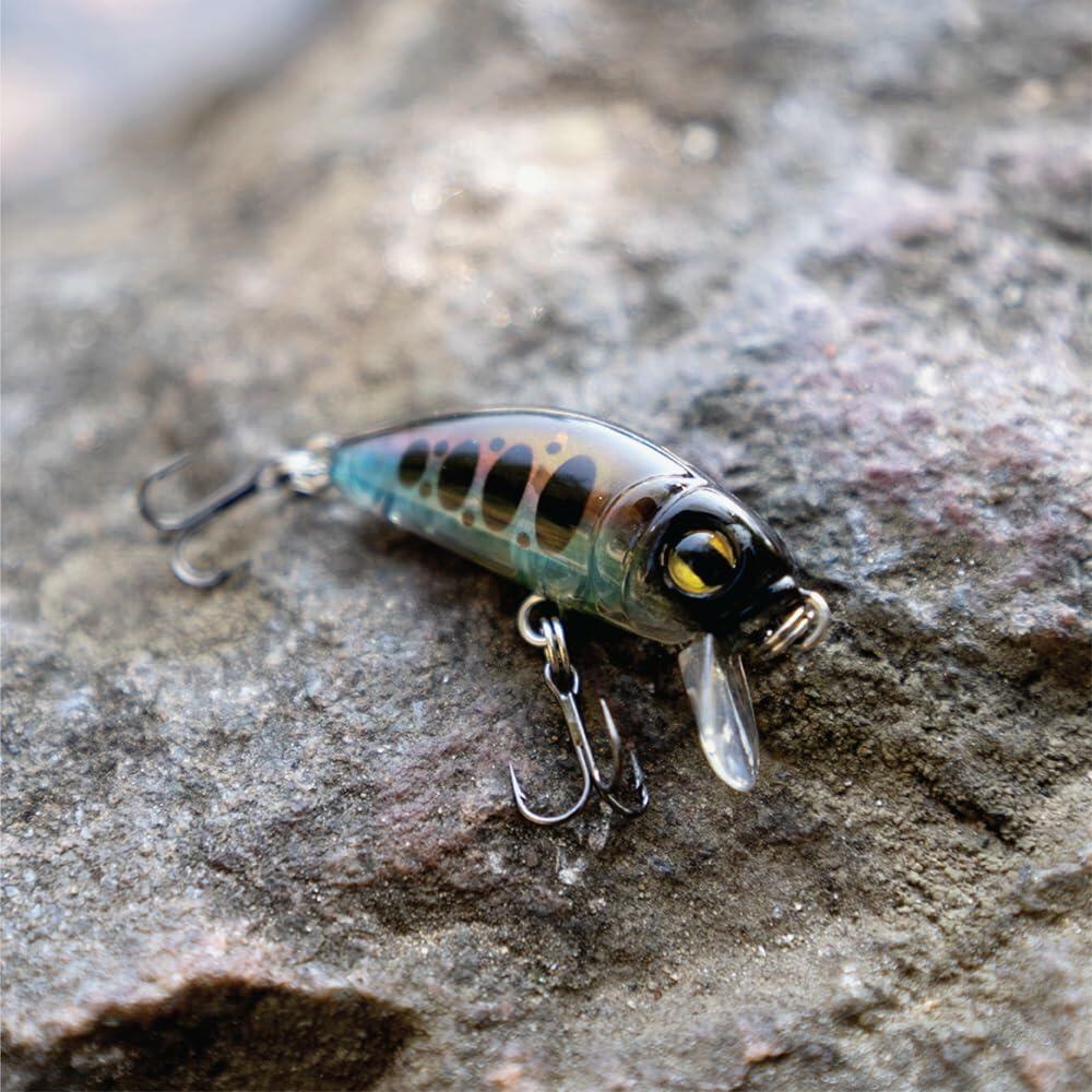 1ZU 3-Pack Fishing Lures with VMC Hooks Crankbait Bass Perch Walleye Trout Pike