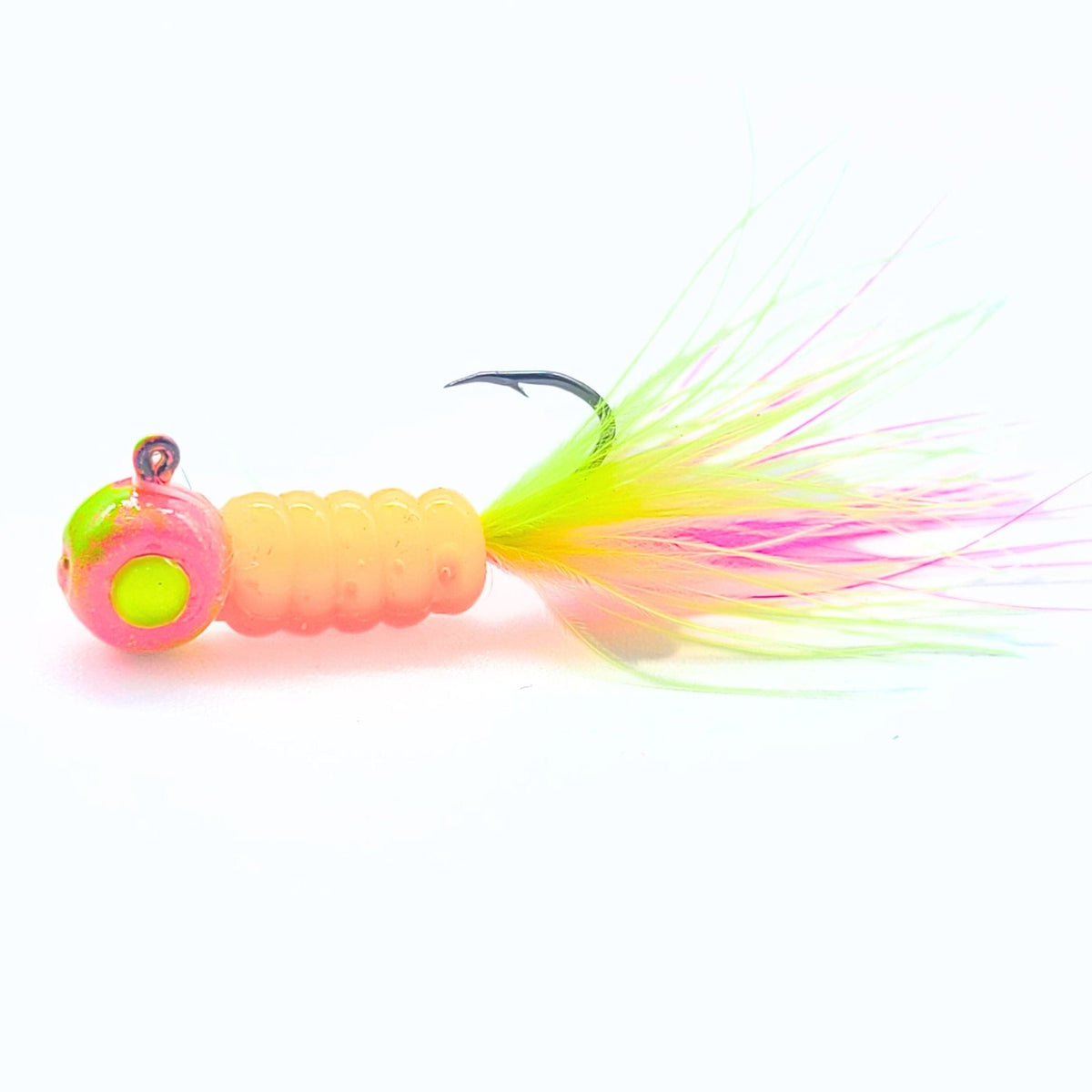 Hand Tied Crappie Jigs - Jelly Belly
