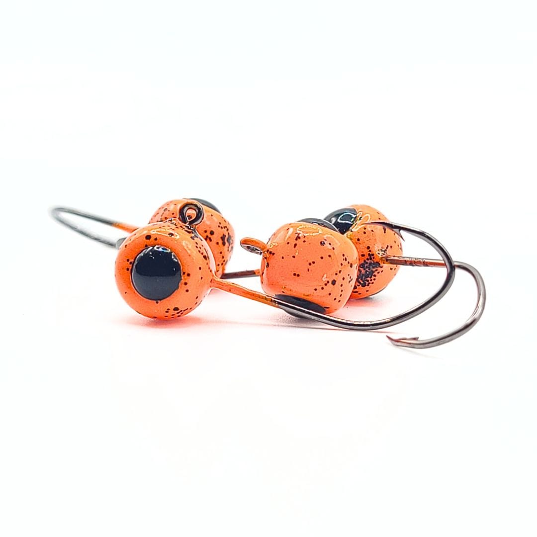 Free Style Jig Heads - 3D Eyes - 12 Pack - No Collar