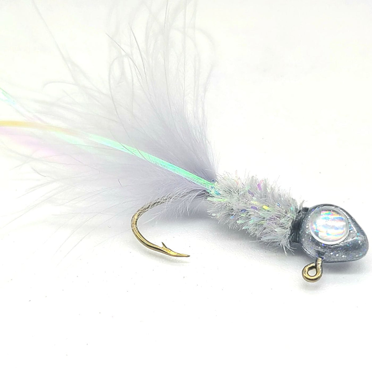 Hand Tied Crappie Jigs  - Marabou Tail