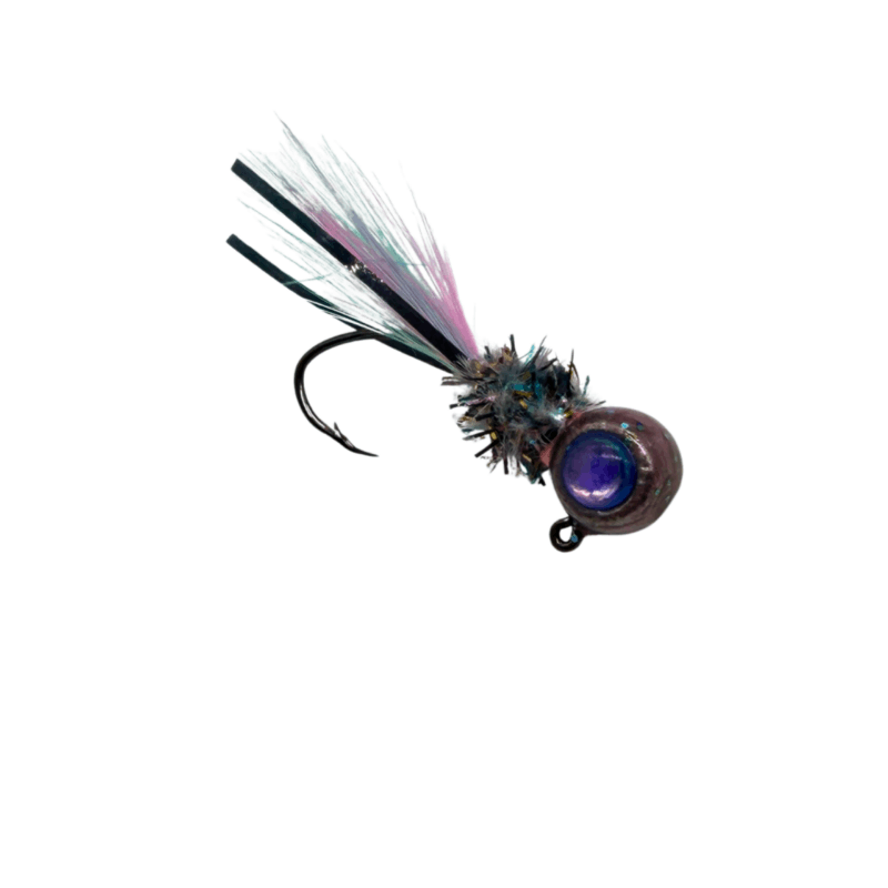 Hand Tied Crappie Jigs  - Rooster Hackle Tail